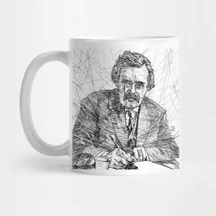 G. K. CHESTERTON ink portrait.1 Mug